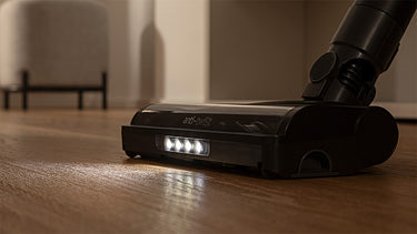 Clean the finest dust, even in the darkest areas