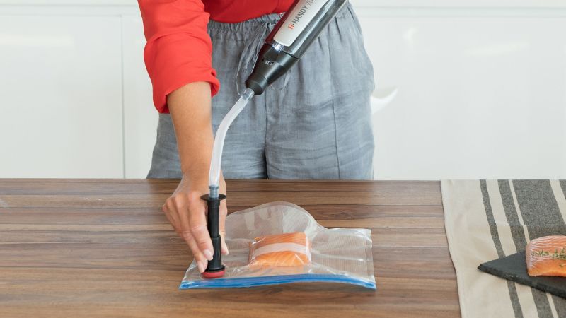 Vacuum food storage bags