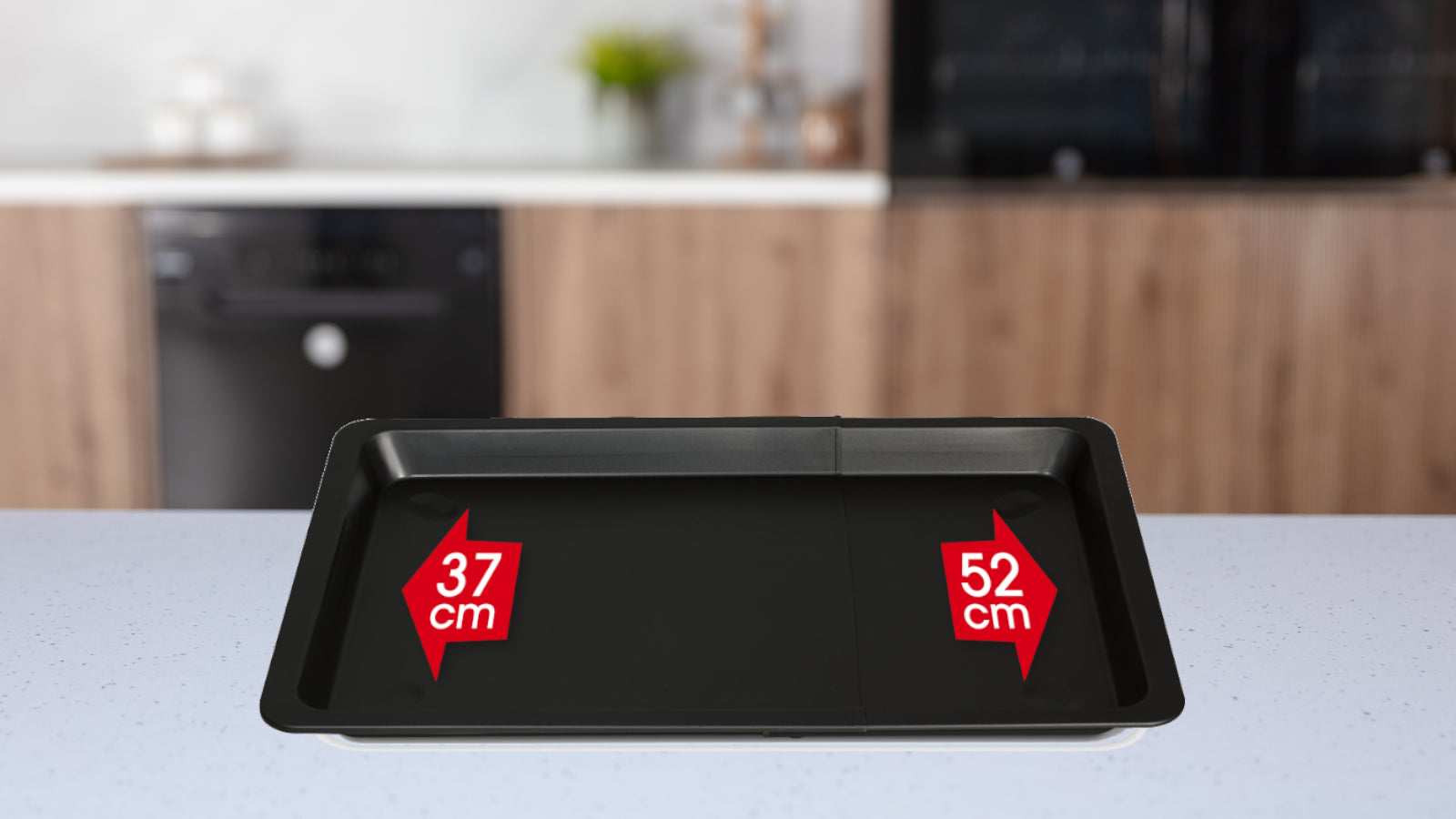 Universal adjustable baking tray