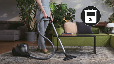 Clean for longer before needing to empty