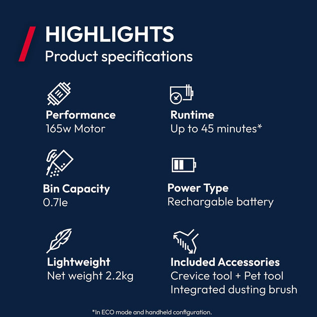 Cordless vacuum cleaner - HF1 PLUS - HF1P10P 001 - 39401058