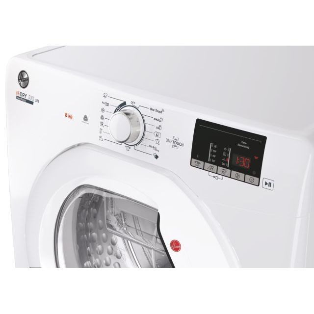 Asciugatrice Hoover H8A2DE-S Pompa Di Calore 8kg - Classe A++, Libera Installazione, Bianco - Foto 14