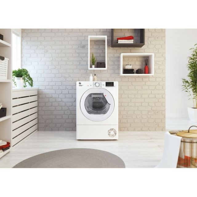 Asciugatrice Hoover H8A2DE-S Pompa Di Calore 8kg - Classe A++, Libera Installazione, Bianco - Foto 6