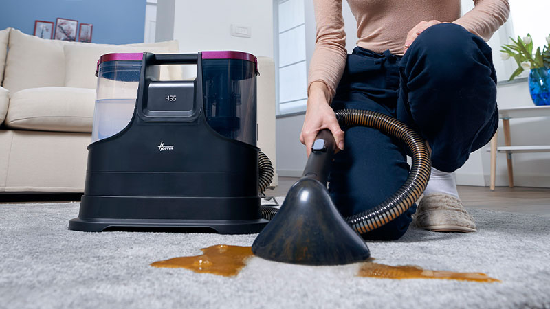 Remoção eficaz de nódoas com água quente