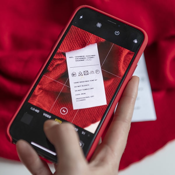 Scan de l’étiquette