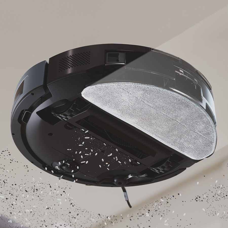 Aspire e lave o piso de uma só vez