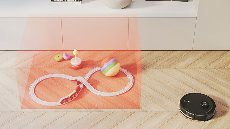 Mapa domova se zakázanými oblastmi a virtuálními stěnami