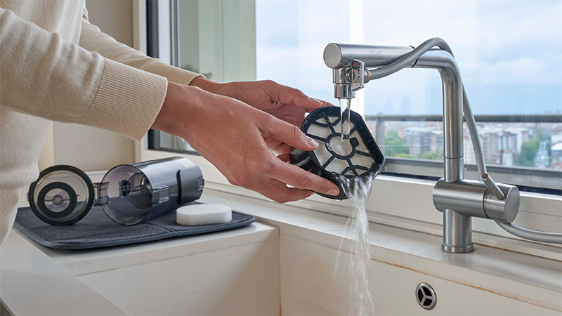 Einfache Entleerung auf Knopfdruck