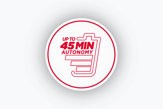 Autonomia bez ograniczeń - nawet do 90 min pracy