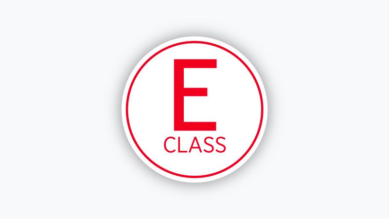 E CLASS energy efficiency