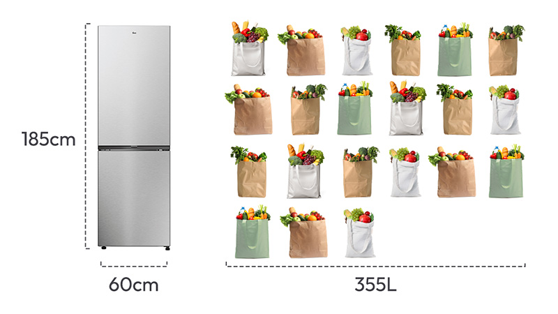 60 cm genişliğinde ekstra alan