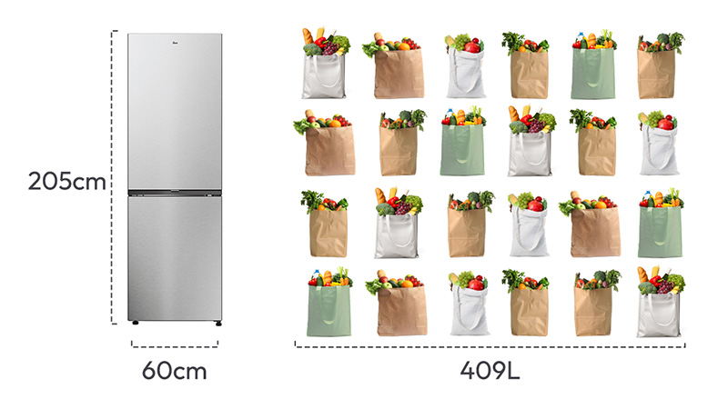 Επιπλέον χώρος σε πλάτος 60cm