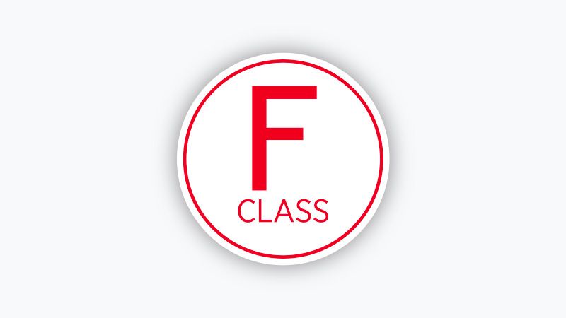 F CLASS energy efficiency