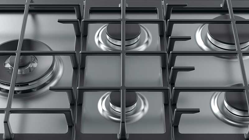 Zone cottura con dimensioni differenti