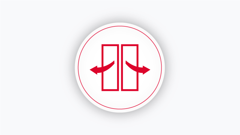 Obojstranné dverné pánty