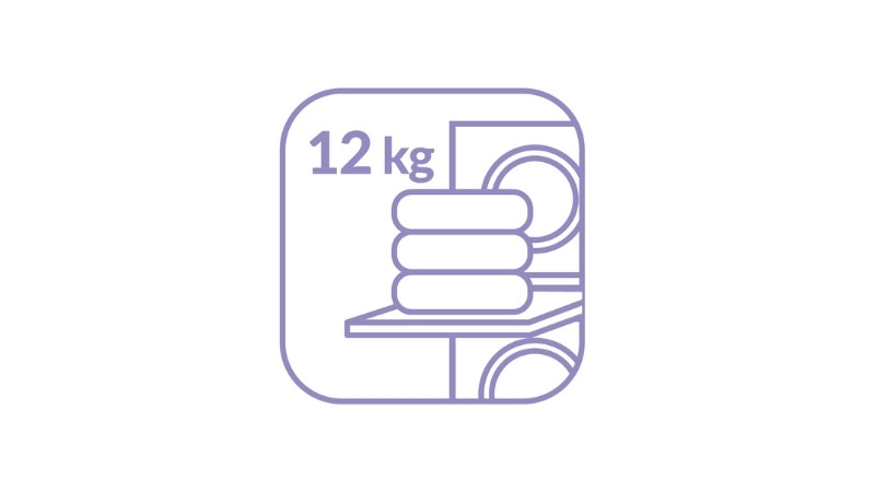 Charge maximale de 12 kg