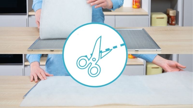 Filtre universel découpable pour hotte