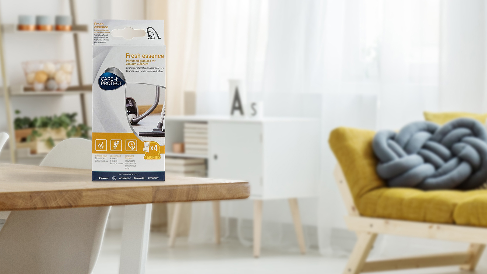 Grânulos perfumados para aspiradores