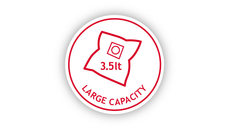 GROSSE STAUBKAPAZITÄT