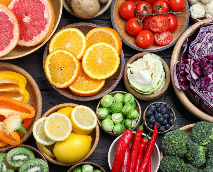 Cibi ricchi di vitamina C.