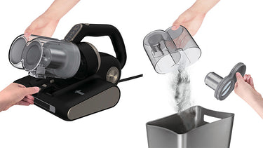 Capacità da 0,6 l e svuotamento facile