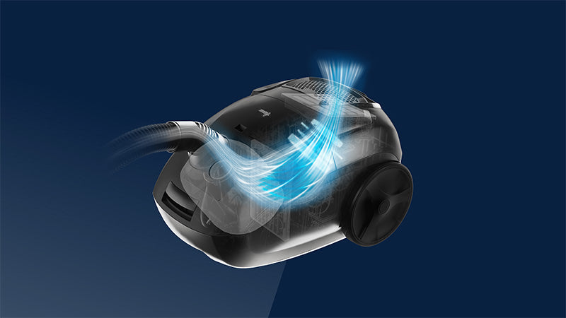 Hoover Brave BV61PET 011, Aspirapolvere A Slitta Con Borsa, Glamour Blue